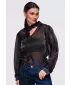 Ženska bluza OMBRE OW-TS-E0086 ČRNA