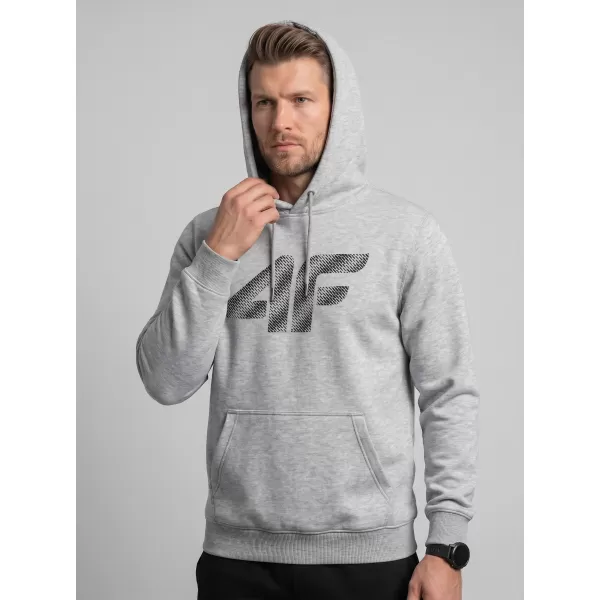  Moški pulover 4F WMM00TSWSM2548 HLADNO SVETLO SIV MELANGE 