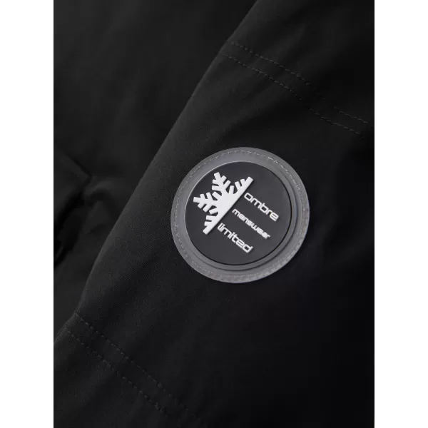  Moška parka OMBRE OM-JALJ-0310 ČRNA 