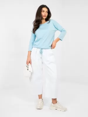 Ženska majica s kratkimi rokavi BASIC FEEL GOOD RV-BZ-4691.10X SVETLO MODRA