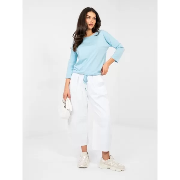  Ženska majica s kratkimi rokavi BASIC FEEL GOOD RV-BZ-4691.10X SVETLO MODRA 