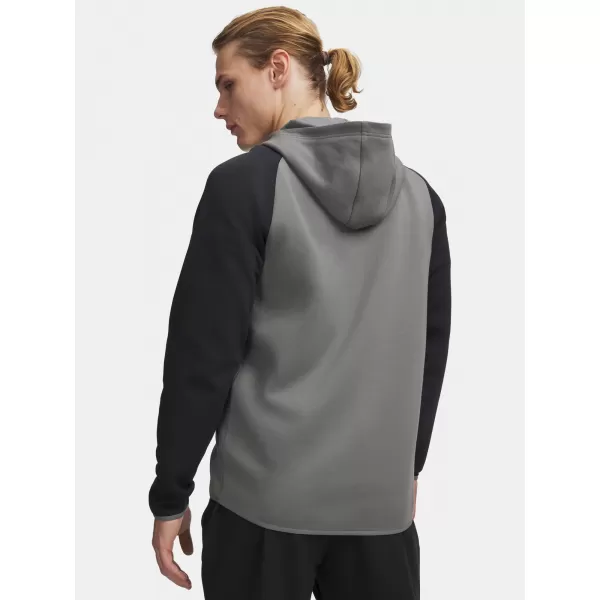  Moški pulover UNDER ARMOUR UNSTOPPABLE FLC FZ HD EU 1389352-709 ZELENA 