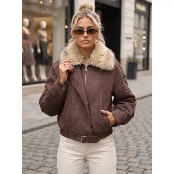  Ženska jakna DSTREET TY5701 RJAVA 