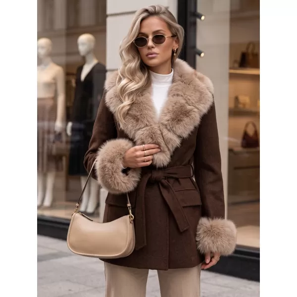  Ženski plašč DSTREET TY6079 RJAVA 