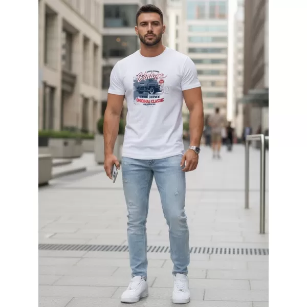  Moška majica s kratkimi rokavi DSTREET NX5082R BELA 