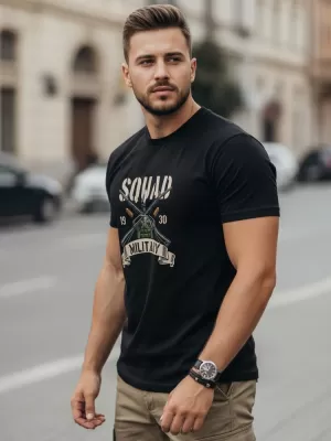 Moška majica s kratkimi rokavi DSTREET NX0154R-BK ČRNA