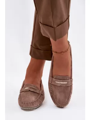 Ženski mokasini S.BARSKI LR61-7029 TEMNO RJAVA