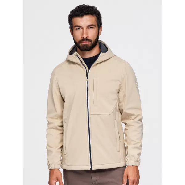  Moška softshell jakna OMBRE OM-JANP-0292 PESEK 