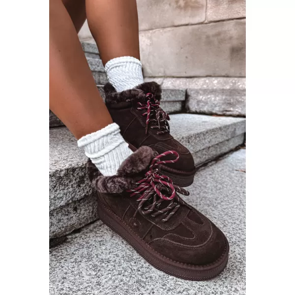  Ženski snežaki BIG STAR SHOES UU274312 ČOKOLADA 