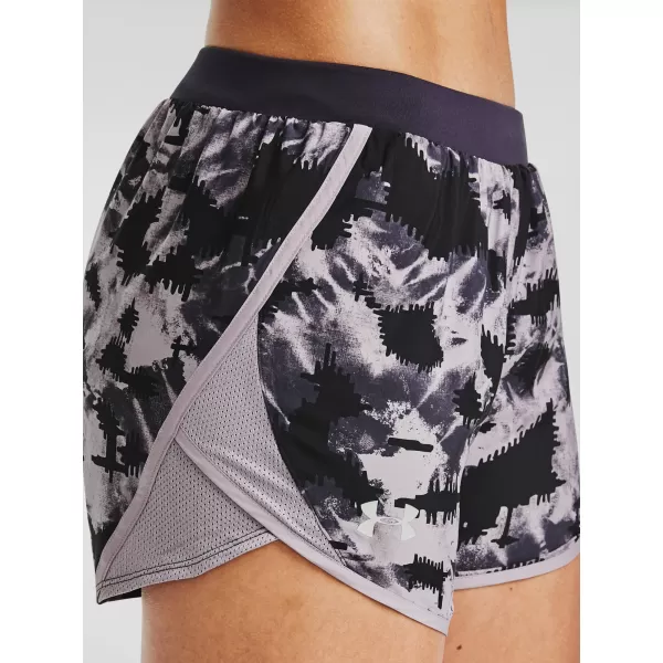  Ženske kratke hlače UNDER ARMOUR W UA FLY BY 2.0 PRINTED SHORT 1350198-591 VIJOLIČNA 