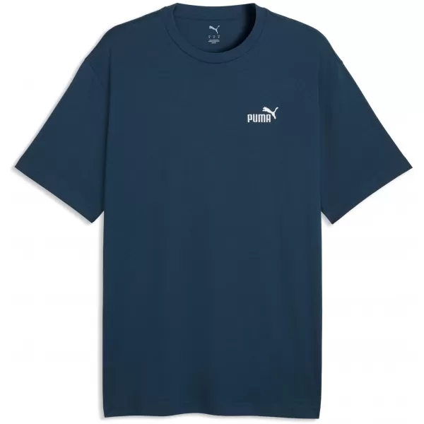  Moška majica s kratkimi rokavi PUMA ESS RELAXED SMALL NO. 1 LOGO TEE 68915336 POLNOČNI BENCIN 