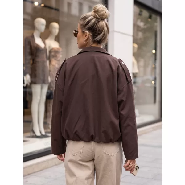  Ženska jakna DSTREET TY6089 RJAVA 