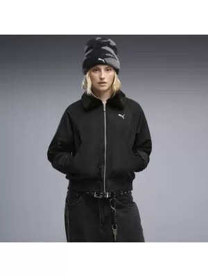 Ženska jakna PUMA REVERSIBLE BLOUSON HIGH LOFT LINING JACK 69456601 ČRNA PUMA