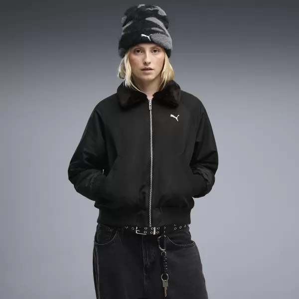  Ženska jakna PUMA REVERSIBLE BLOUSON HIGH LOFT LINING JACK 69456601 ČRNA PUMA 