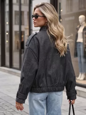 Ženska jakna DSTREET TY5847 ČRNA