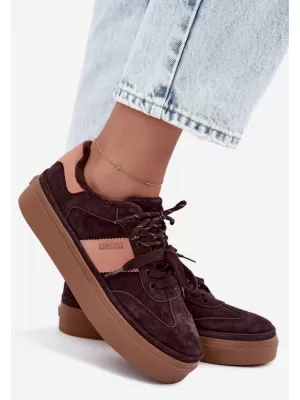 Ženske superge BIG STAR SHOES UU274770 RJAVE/BEŽ SENCE