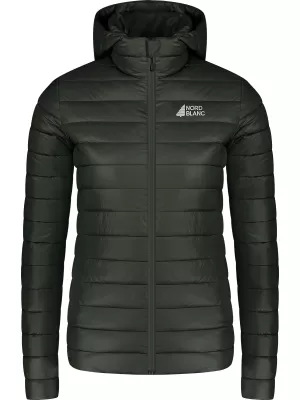 Ženska prešita jakna NORDBLANC NIMBUS WJL8395 TEMNO ZELENA