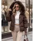 Ženska jakna DSTREET TY5744 RJAVA