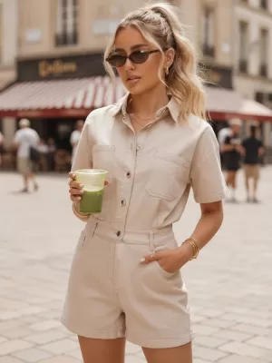 Obleka DSTREET EY2689 BEŽ