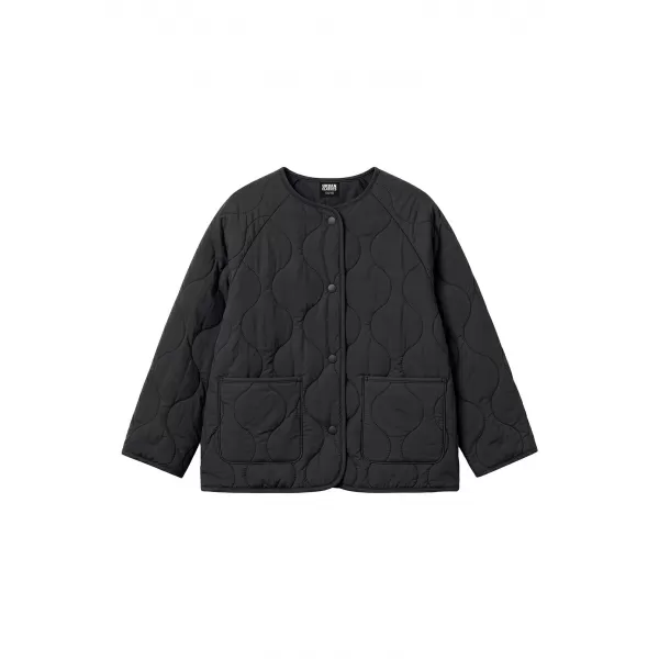  Dekliška prešita jakna URBAN CLASSICS UCK7175-00007 ČRNA 