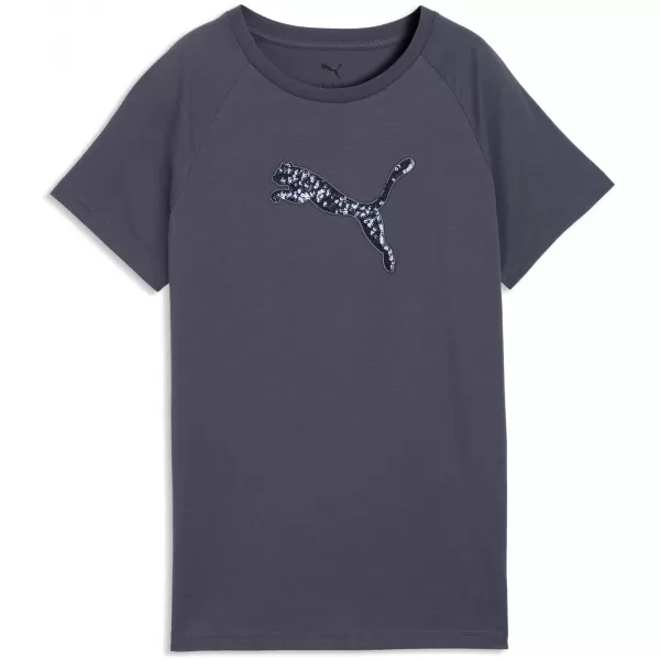  Ženska majica s kratkimi rokavi PUMA ESS SEQUINS TEE 69457635 ČRNILNE GLOBINE 