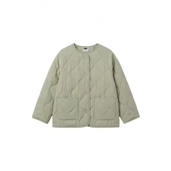  Dekliška prešita jakna URBAN CLASSICS UCK7175-03259 MEHKA SALVIJA 