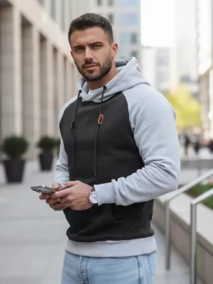 Moški pulover DSTREET BX5935 ČRNA