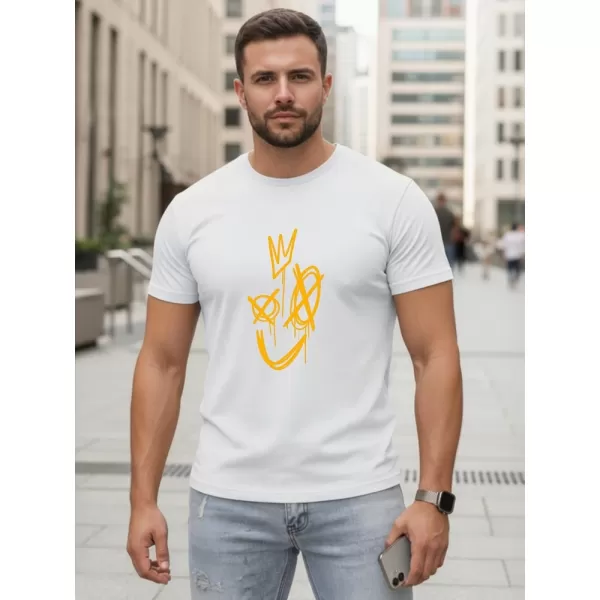  Moška majica s kratkimi rokavi DSTREET NX0138R-WH BELA 
