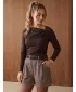 Ženska bluza DSTREET RY2946 RJAVA