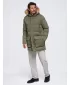 Moška parka OMBRE OM-JALJ-0310 TEMNO OLIVNO