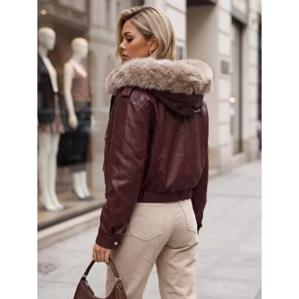  Ženska jakna DSTREET TY5977 BORDO 