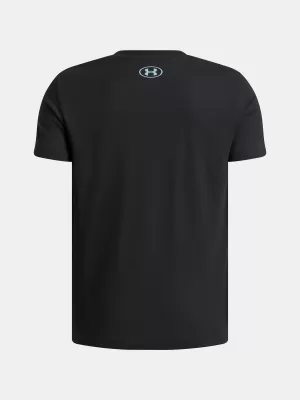 Fantovska majica s kratkimi rokavi UNDER ARMOUR B LOGO WM COLLAGE SS 6009271-001 ČRNA