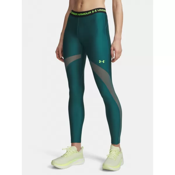  Ženske pajkice UNDER ARMOUR HEATGEAR MESH LEGGING 6010009-338 ZELENA 