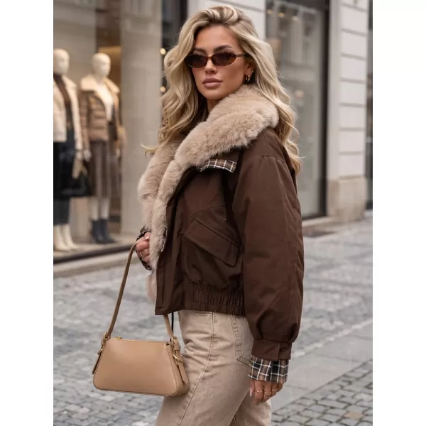  Ženska jakna DSTREET TY5839 RJAVA 