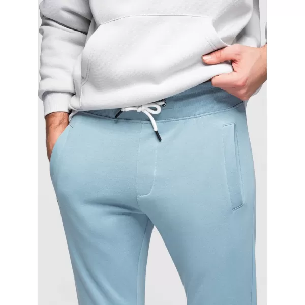  Moške trenirke OMBRE OM-PABS-0304 SVETLO MODRA 