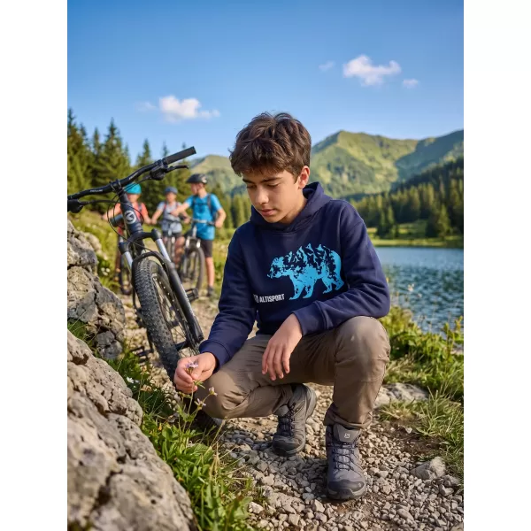  Otroški pulover ALTISPORT ALK193423 MORNARSKO MODRA 