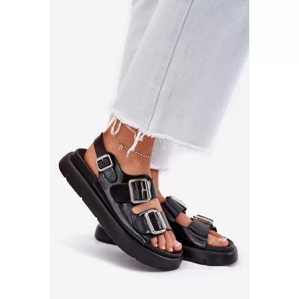 Ženske sandale BIG STAR SHOES RR274662 ČRNA 