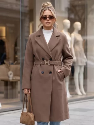 Ženski plašč DSTREET NY0790 FANGO