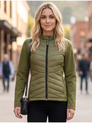 Ženska hibridna jakna MALFINI PREMIUM CROSS 556 AVOKADO ZELENA