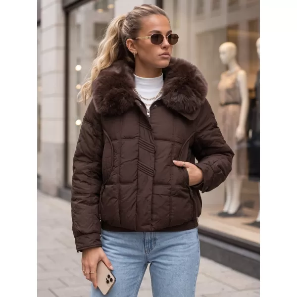  Ženska jakna DSTREET TY6040 RJAVA 