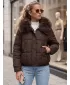 Ženska jakna DSTREET TY6040 RJAVA