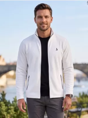 Moški pulover iz flisa ALTISPORT ALM002852 BELA