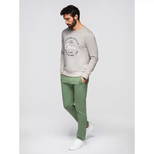  Moške trenirke OMBRE OM-PABS-0304 ZELENA 