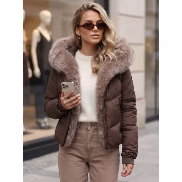  Ženska jakna DSTREET TY6104 RJAVA 