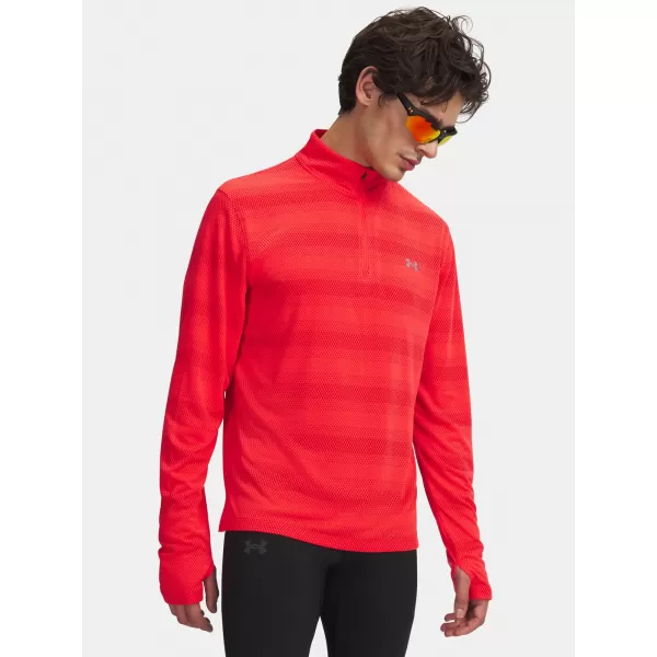 Moška majica s kratkimi rokavi UNDER ARMOUR VELOCITI 1/4 ZIP 6010887-713 RDEČA 
