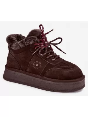 Ženski snežaki BIG STAR SHOES UU274312 ČOKOLADA