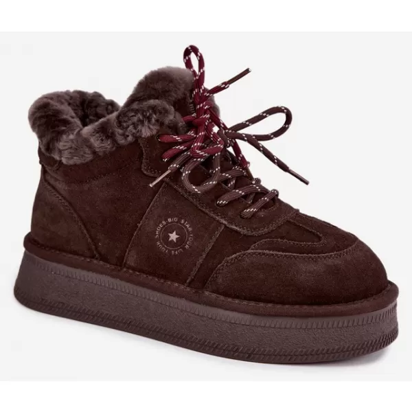  Ženski snežaki BIG STAR SHOES UU274312 ČOKOLADA 