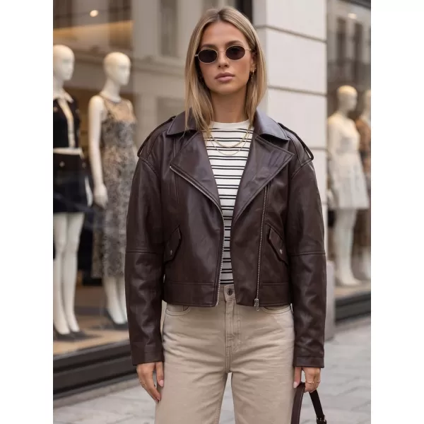 Ženska jakna DSTREET TY5920 RJAVA 