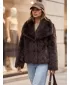 Ženska jakna DSTREET TY5906 RJAVA