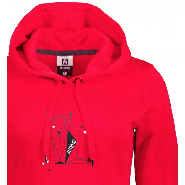  Ženski podaljšan pulover ALTISPORT ALW091419 RDEČA 